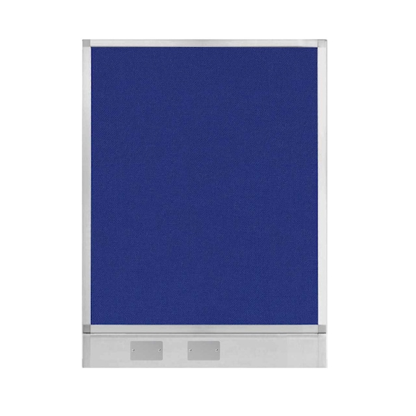 Hush Panel Configurable Cubicle Partition 3' x 4' Royal Blue Fabric w/ Cable Channel